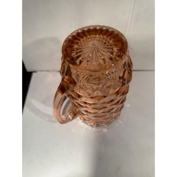 Vintage Indiana Glass "Whitehall Colony" Pink/Peach Collection 48oz Juice/Water - Picture 6 of 7